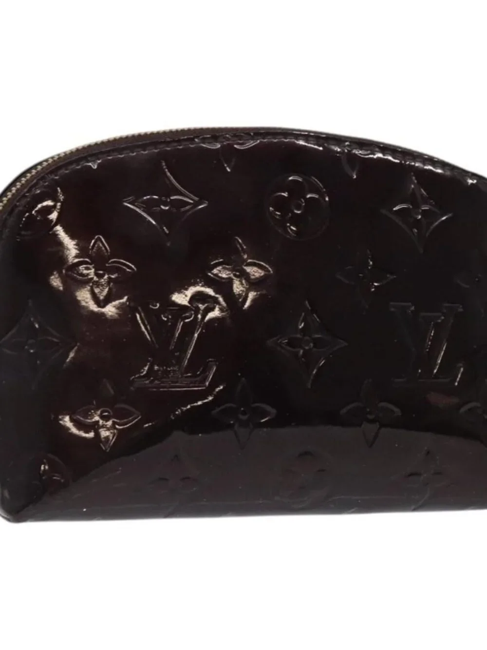 LOUIS VUITTON Monogram Vernis Pochette Cosmetic PM Amarante M91495 Auth 123448 - Picture 2 of 16